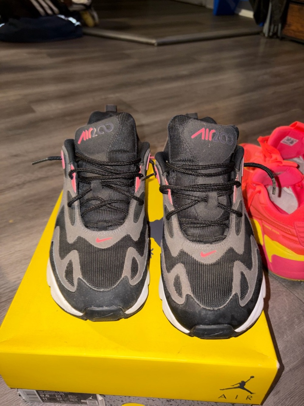 Nike Air 200  Shoes in Black with Pink Accents